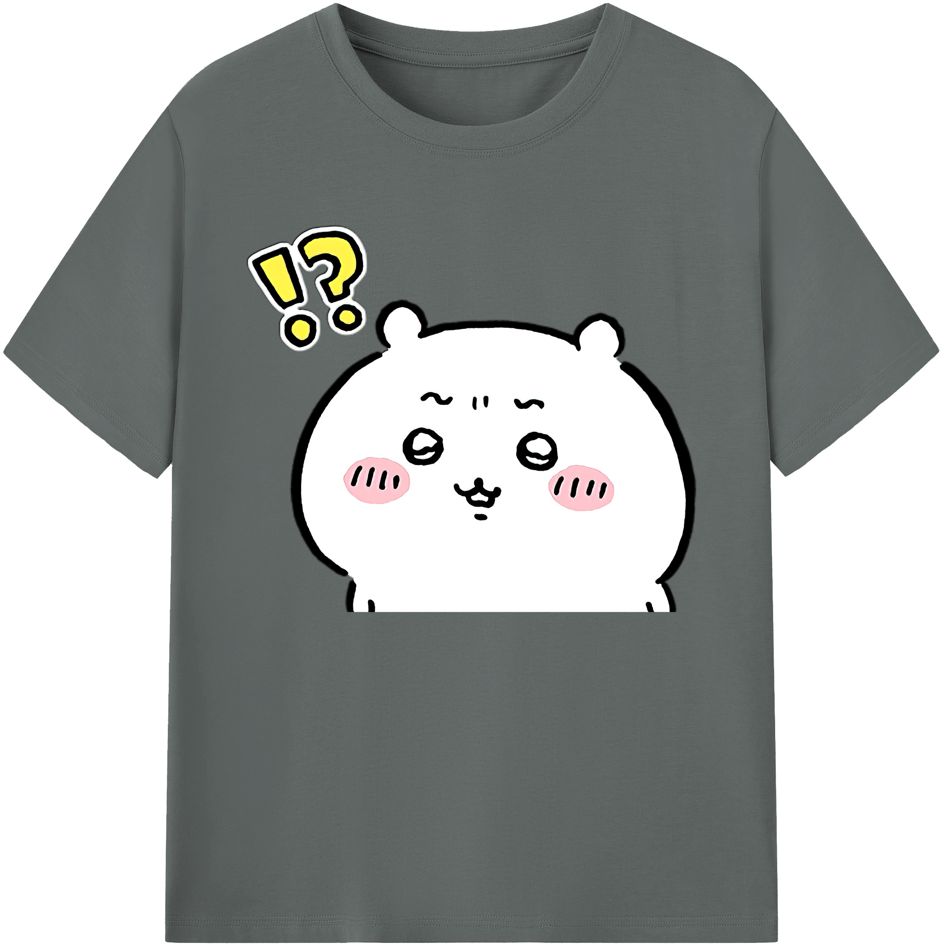 （画像用） ちいかわ ちいかわ Chii-kawa chiikawa 綿100％ メンズ半袖Tシャツ｜肌触りやわらか＆通気性